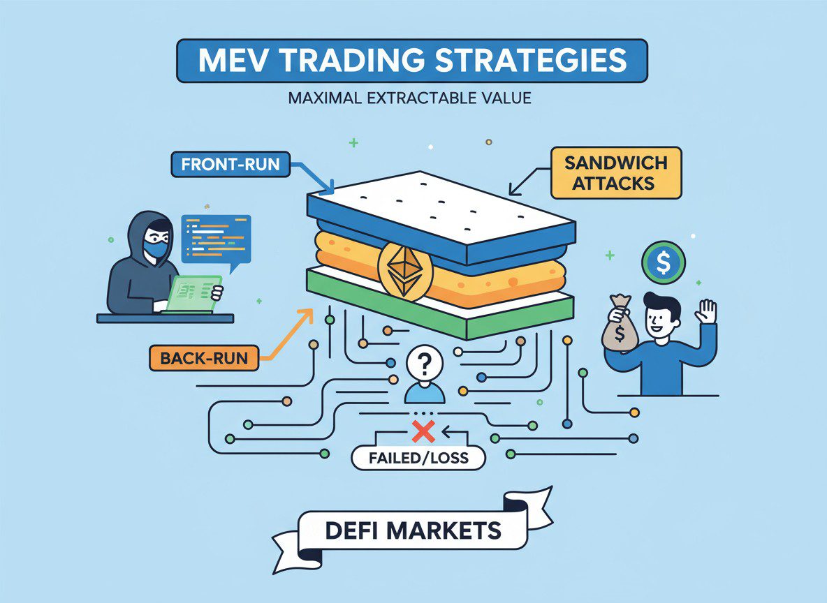 MEV trading strategies in DeFi markets